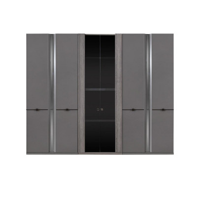 Chambre à coucher Ensemble de lit Armoires à vêtements Armoire Lits 2x Tables de chevet 4 pièces.