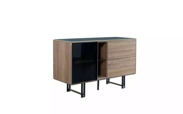 Chambre à coucher Loft Design Lit Armoire Lits Commode Table de chevet 5 pièces