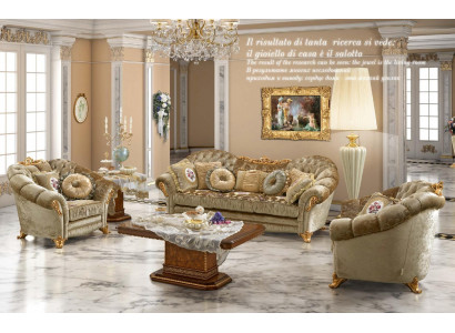 Conception canapés rembourrés Textile détendre moderne Suite beige Ensemble de sièges 3+1+1 place
