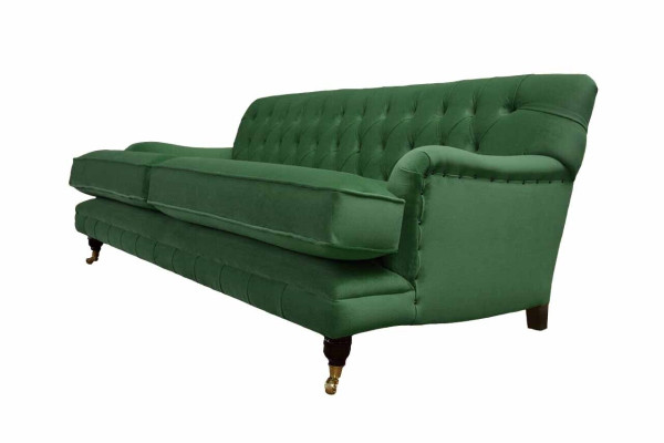 Canapé designer 3 places Chesterfield Tissu de luxe en textile