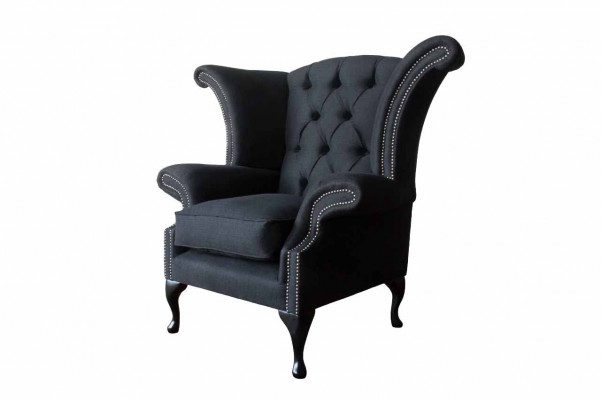 Tissu Chesterfield Canapé en tissu Conception Canapé Fauteuil 1 Place Fauteuil à oreilles