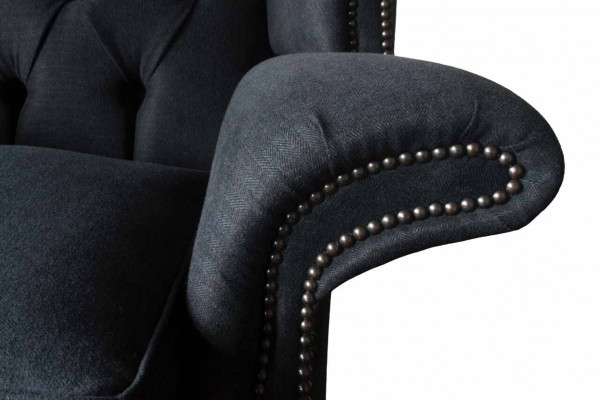 Tissu Chesterfield Canapé en tissu Conception Canapé Fauteuil 1 Place Fauteuil à oreilles