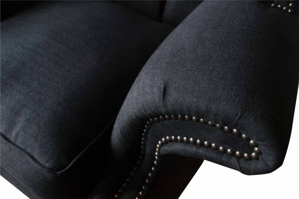 Tissu Chesterfield Canapé en tissu Conception Canapé Fauteuil 1 Place Fauteuil à oreilles