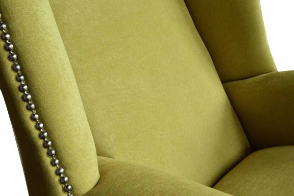 Fauteuil tissu Fauteuil à ailes Nouveau Mobilier de salon design de luxe moderne