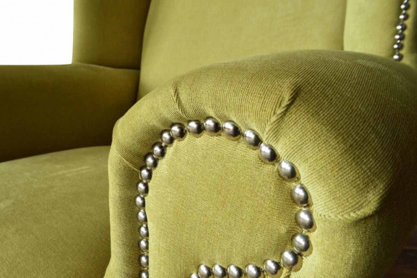 Fauteuil tissu Fauteuil à ailes Nouveau Mobilier de salon design de luxe moderne