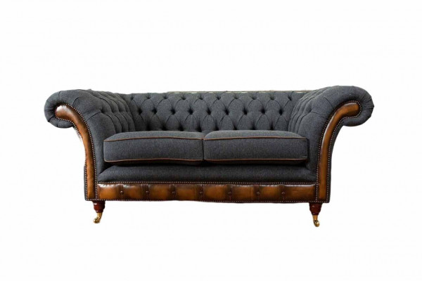 Canapé 2 places Canapés design Canapés Tissu Chesterfield Deux places