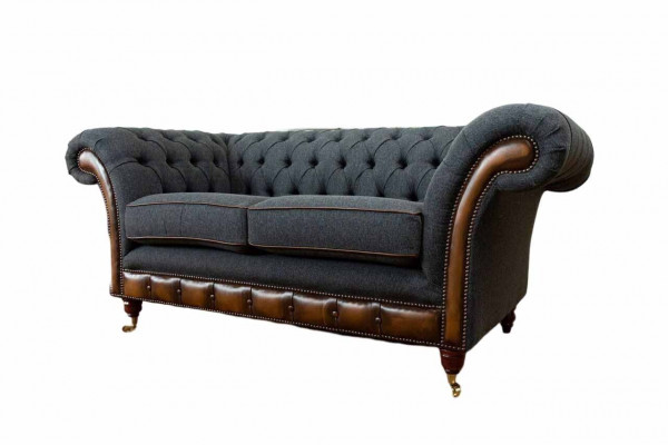 Canapé 2 places Canapés design Canapés Tissu Chesterfield Deux places