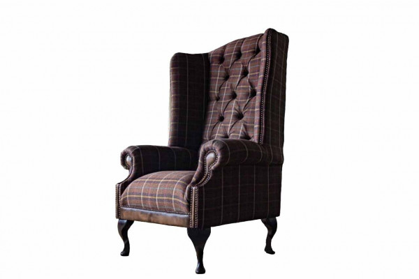 Canapé de design Chesterfield Fauteuil Canapé Rembourrage Fauteuil à oreilles 1 place neuf