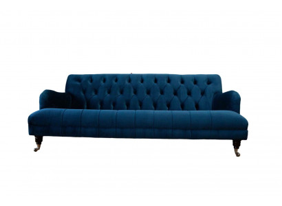 Design Chesterfield de luxe Canapé en tissu textile - neuf