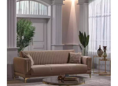 Designer Brown Three Seater 3-Seater Sofa Living room Upholstery Couches Conception Canapé trois places Marron Designer 3 places Salon Tissu d'ameublement
