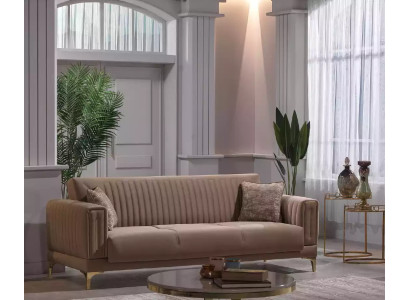 Designer Brown Three Seater 3-Seater Sofa Living room Upholstery Couches Conception Canapé trois places Marron Designer 3 places Salon Tissu d'ameublement