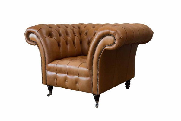 Fauteuil à oreilles causeuse en tissu de luxe Classique Chesterfield du salon