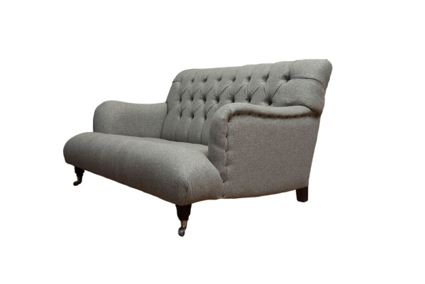 Canapé gris trois places de luxe 2 places design Chesterfield Mobilier Canapés