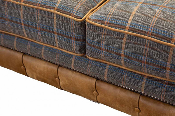 Canapé Chesterfield 2 places Canapé design Trois places Meubles de luxe Style Textile Canapés