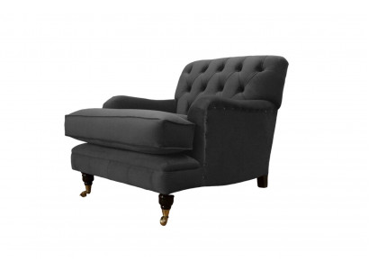 Fauteuil Chesterfield Canapé rembourré 1 place Canapés Design Tissu neuf