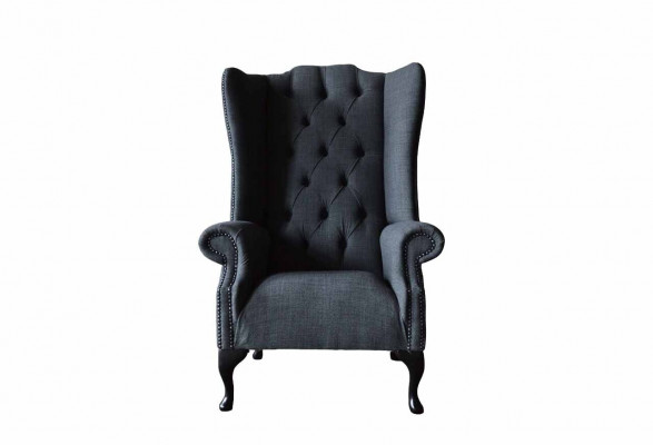 Fauteuil Chesterfield individuel Fauteuil Mobilier de luxe Chaise à ailes new