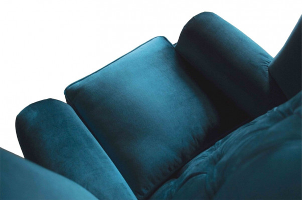Grande fauteuil à accoudoirs gris de design Chesterfield en textile pour salon