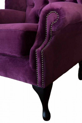Chesterfield Fauteuil Design Rembourrage Canapé Fauteuil Ailes Canapés 1 Place