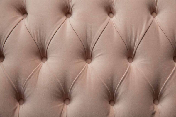 Canapé 3 places Chesterfield Canapé Siège Tissu Canapé Rose Rembourrage