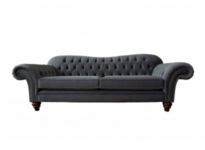 Chesterfield 3 places canapé en tissu Design Canapé Tapisserie Canapés de luxe