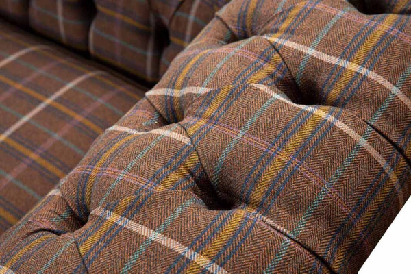 Chesterfield canapé 3 places Tissu d'ameublement Canapés Canapé de salon neuf