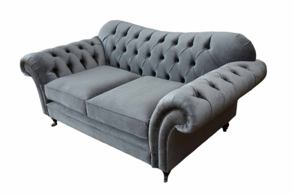 Canapé Chesterfield 2 places Canapés Designer Canapés Gris nouveaux