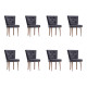 Ensemble de 8 chaises