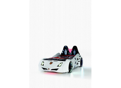 Lit de voiture Chambre d'enfants Voiture de course Lit de voiture Lit d'enfants Bois Mobilier neuf