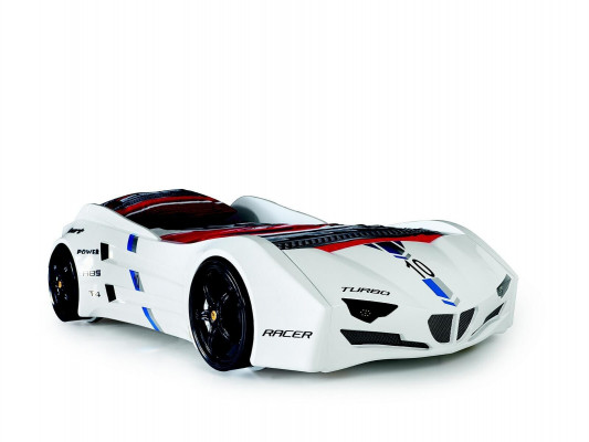 Lit de voiture de course avec matelas Lit de voiture Chambre d'enfants Lits Meubles nouveaux