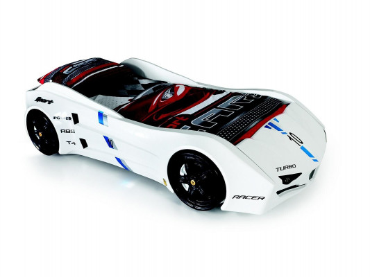 Lit de voiture de course avec matelas Lit de voiture Chambre d'enfants Lits Meubles nouveaux