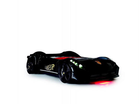 Mobilier enfant Lit Chambre Course Voiture Bois Lits Noir neuf