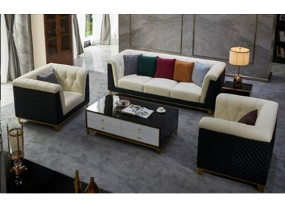 Ensemble de canapé Ensemble de canapé en cuir Design Canapé moderne 3+2+1