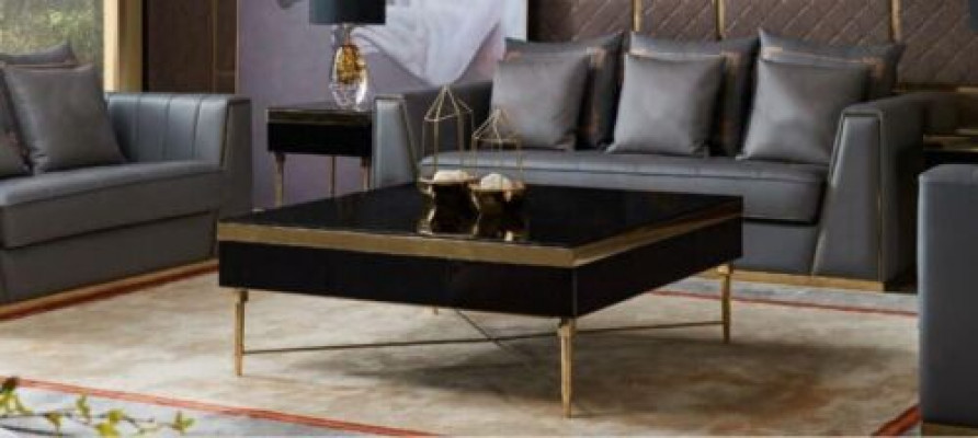 Table basse de luxe Tables en bois Salon Mobilier de haute qualité Table d'appoint