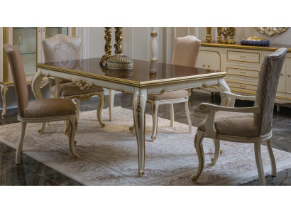 Table à manger française Salle à manger Table Classique Baroque Rococo nouveau