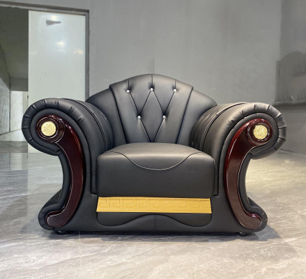 Fauteuil de luxe Chesterfield canapé 1 place meubles canapé ameublement sofa 1 place