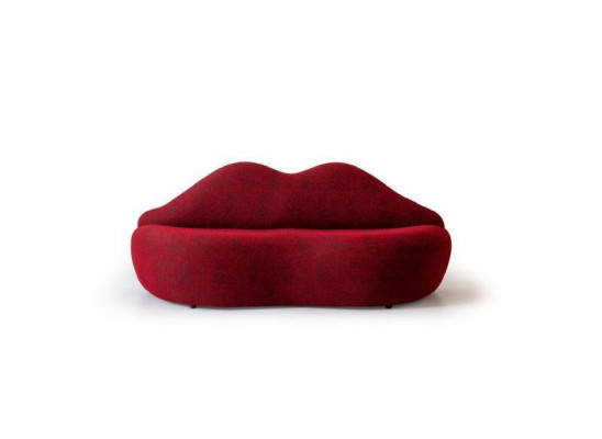 Lèvres Canapé design 3 places Canapé Rembourrage Canapés Canapés Textile Rouge