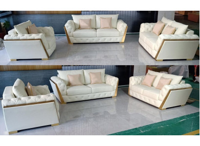 Canapé Canapé Suite Mobilier 3 pcs. Ensemble de meubles de canapé ameublement canapés