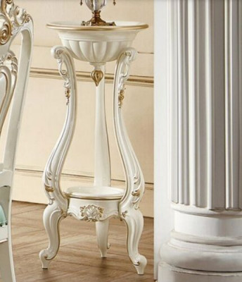 étal de fleurs stand de vases étagère baroque rococo en bois
