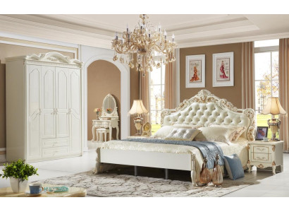 Armoire Armoire blanche en bois Conception de chambre mobilier classique