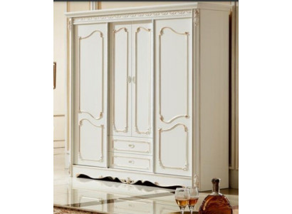 Classique Armoire Mobilier Armoires Chambre Bois Blanc Bois