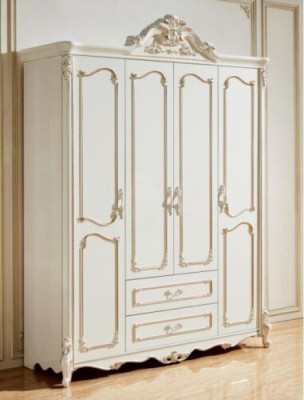 Armoire à vêtements Chambre Blanc Armoire Armoire en Bois Mobilier