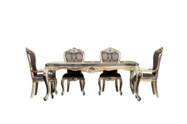 Table à manger classique Table Baroque Tables Tables Tables en bois 208x108 cm