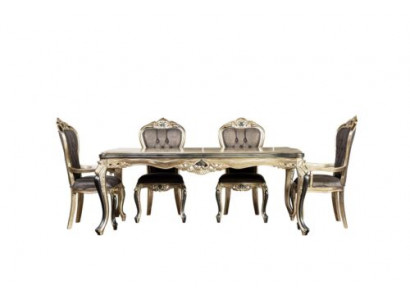 Table à manger classique Table Baroque Tables Tables Tables en bois 208x108 cm