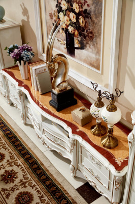 Buffet baroque Armoire Étagères Buffet Meuble TV Commode