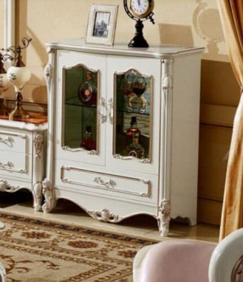Vitrine Vitrines Armoire Armoire en bois Armoire en verre Armoires Couleur Blanc Mobilier de luxe