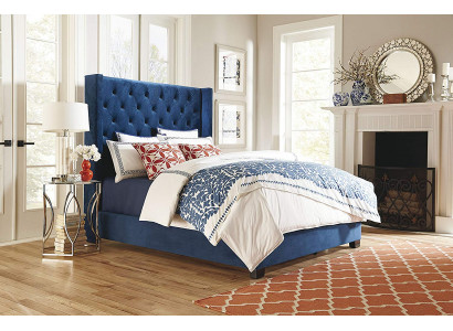 Chambre de sommeil Chesterfield avec lits doubles design en cuir de luxe pour hôtel