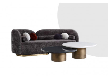 Canapé confortable trois œufs pour le salon, style moderne, nouveau modèle.