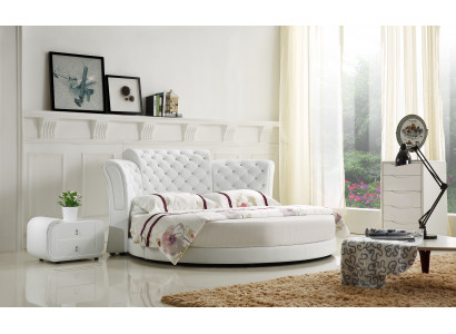 Chesterfield lit rond Mobilier d'ameublement Lits Chambre à coucher Lit en cuir Hôtel