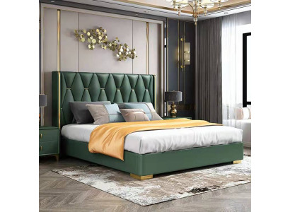 Des lits modernes de luxe pour une chambre de sommeil en Italie, un nouveau design de lit luxueux double.