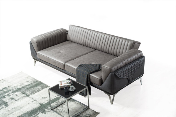 Canapé 3 places canapé bois Meubles canapés Canapé bois imitation cuir 240cm